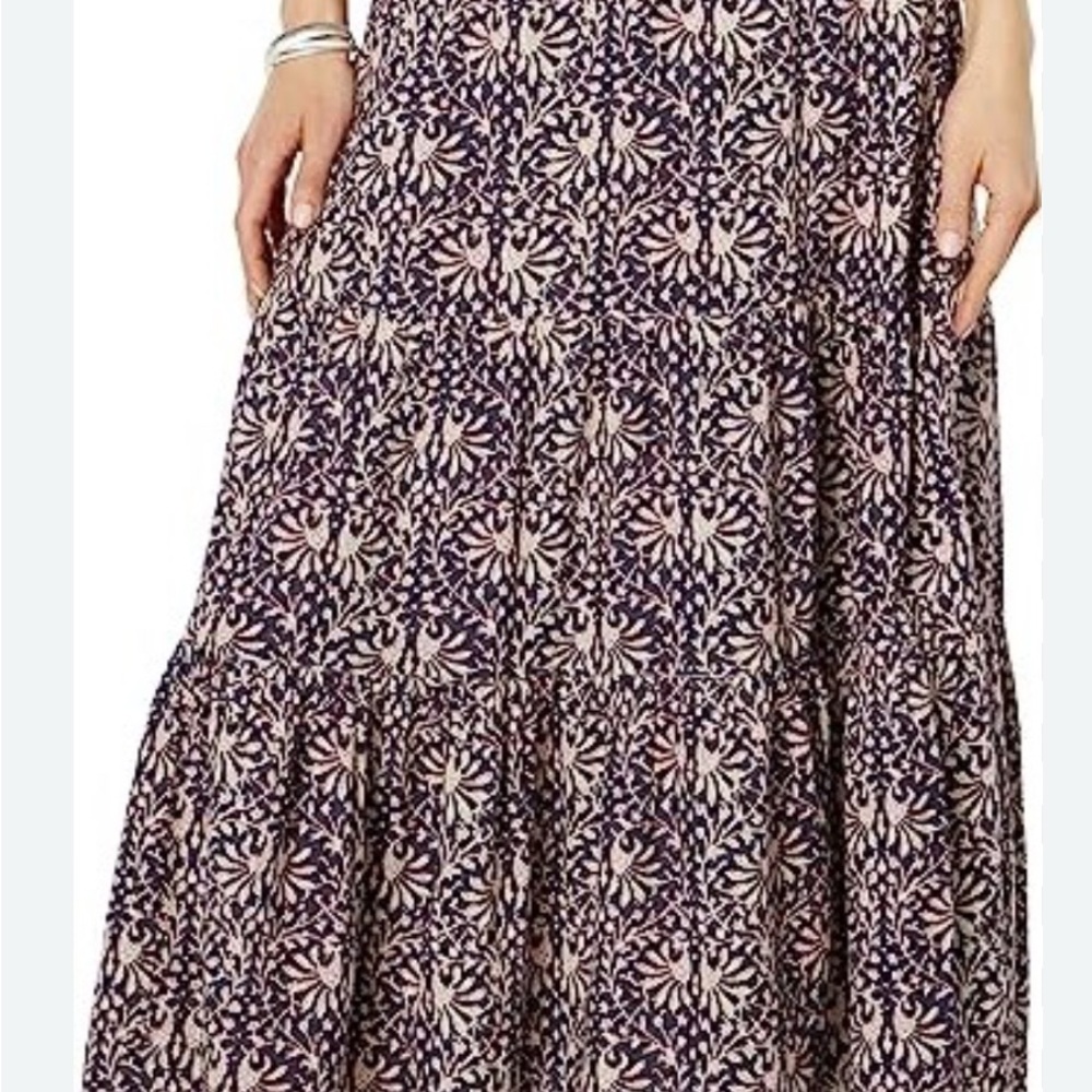 Faherty Valentina Skirt (Midnight Kurala Floral) Women's Skirt - Picture 3 of 3